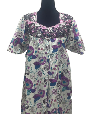 M جلابية قطن ليبرتي نص كم⁩⁩⁩