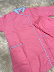 2xl  يونيفورم قطن  للعاملات بنطلون وقميص