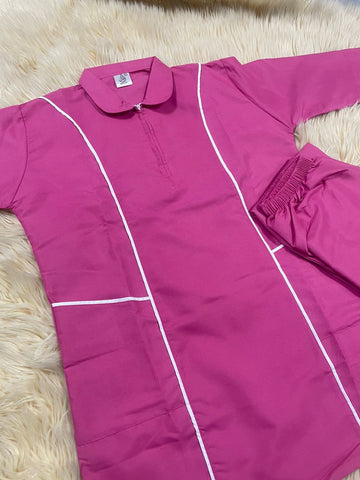 Xl  يونيفورم قطن  للعاملات بنطلون وقميص