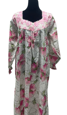 L جلابية قطن ليبرتي كم طويل الكم لاستيك⁩⁩⁩⁩⁩⁩⁩⁩⁩⁩