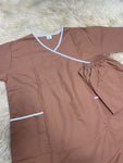 3XL  يونيفورم قطن  للعاملات بنطلون وقميص