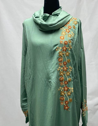 ⁨⁨⁨لبس صلاة قطن  100%  مع شيلة (وارين وربع *22انش)⁩⁩⁩