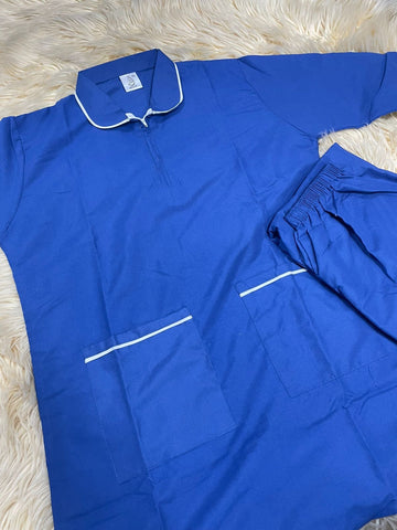 Xl  يونيفورم قطن  للعاملات بنطلون وقميص