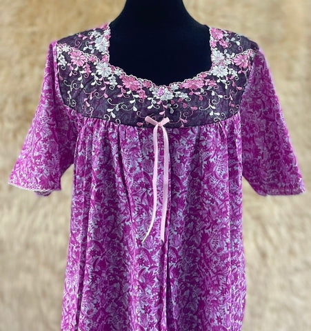 جلابية قطن ليبرتي  نص كم⁩⁩⁩⁩⁩⁩⁩⁩ 2XL