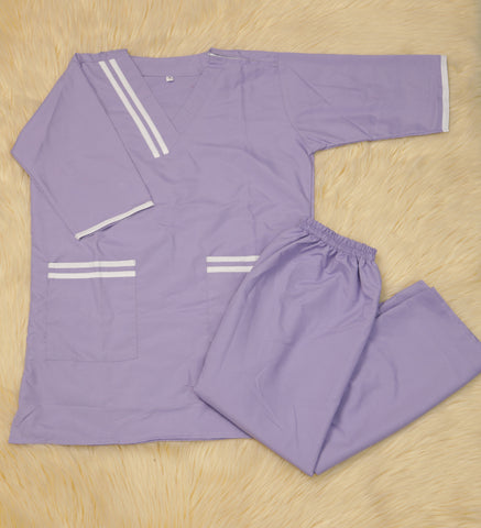 xl  يونيفورم قطن  للعاملات بنطلون وقميص