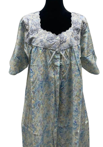 جلابية قطن ليبرتي  نص كم⁩⁩⁩ 2XL