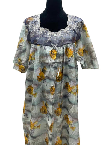 L  جلابية قطن ليبرتي  نص كم⁩⁩⁩⁩⁩⁩⁩⁩