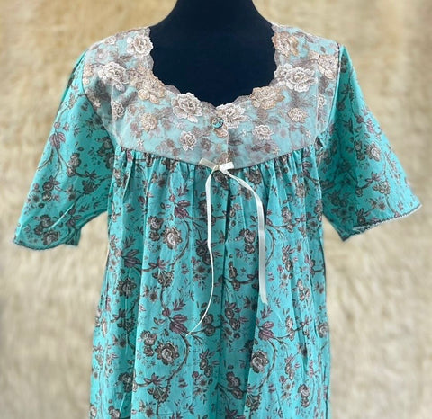 جلابية قطن ليبرتي  نص كم⁩⁩⁩⁩⁩⁩⁩⁩ 2XL