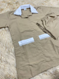 xl  يونيفورم قطن  للعاملات بنطلون وقميص