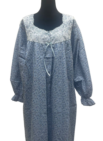 XL  جلابية قطن ليبرتي كم طويل الكم لاستيك⁩⁩⁩⁩