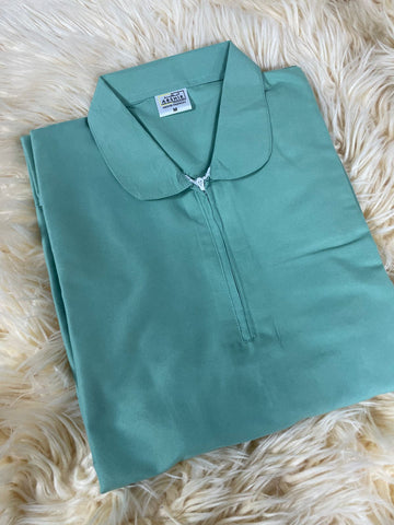 XL يونيفورم قطن  للعاملات بنطلون وقميص