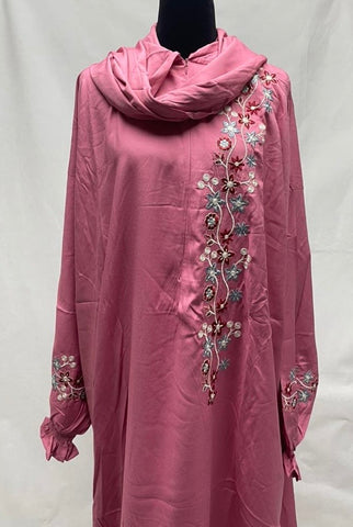 ⁨⁨⁨لبس صلاة قطن  100%  مع شيلة (وارين وربع *22انش)⁩⁩⁩