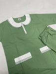 2xl  يونيفورم قطن  للعاملات بنطلون وقميص