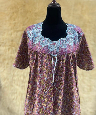 جلابية قطن ليبرتي  نص كم⁩⁩⁩⁩⁩⁩⁩⁩ 2XL