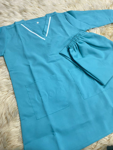 6xl   يونيفورم قطن  للعاملات بنطلون وقميص