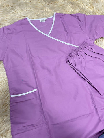 3XL  يونيفورم قطن  للعاملات بنطلون وقميص
