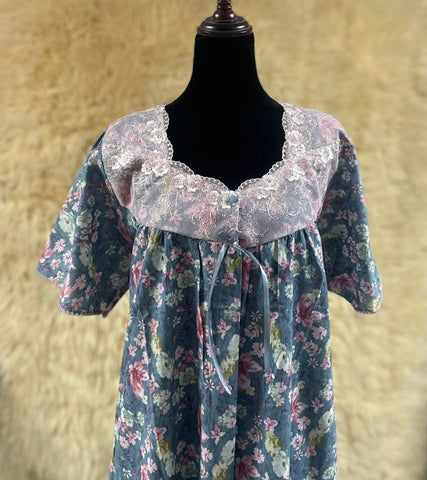جلابية قطن ليبرتي  نص كم⁩⁩⁩⁩⁩⁩⁩⁩ 2XL