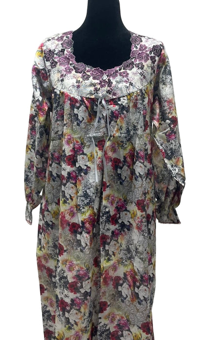 L جلابية قطن ليبرتي كم طويل الكم لاستيك⁩⁩⁩⁩⁩⁩⁩⁩⁩⁩