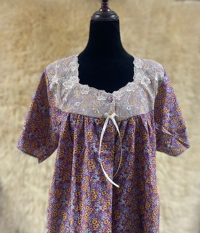 جلابية قطن ليبرتي  نص كم⁩⁩⁩⁩⁩⁩⁩⁩ 2XL