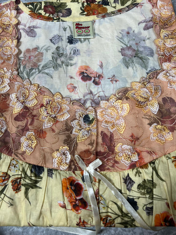 جلابية قطن ليبرتي  نص كم⁩⁩⁩ 2XL