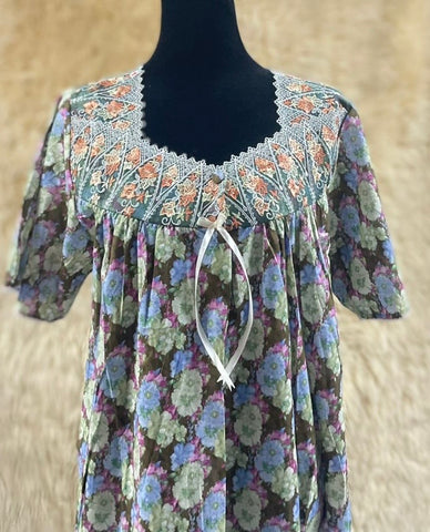 جلابية قطن ليبرتي  نص كم⁩⁩⁩⁩⁩⁩⁩⁩ 2XL