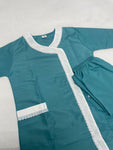 2xl  يونيفورم قطن  للعاملات بنطلون وقميص
