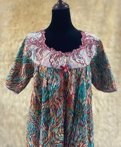 جلابية قطن ليبرتي  نص كم⁩⁩⁩⁩⁩⁩⁩⁩ 2XL