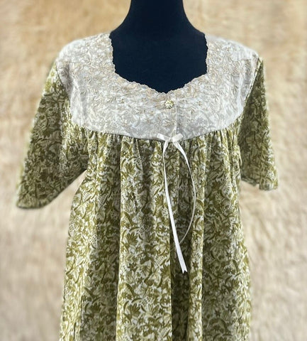 جلابية قطن ليبرتي  نص كم⁩⁩⁩⁩⁩⁩⁩⁩ 2XL