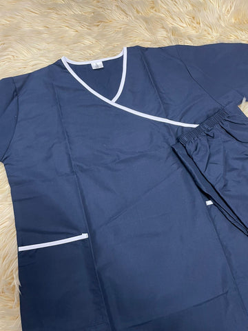 3XL  يونيفورم قطن  للعاملات بنطلون وقميص