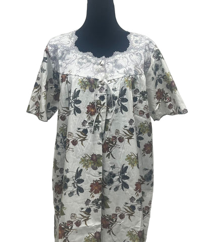 xl  جلابية قطن ليبرتي  نص كم⁩⁩⁩⁩