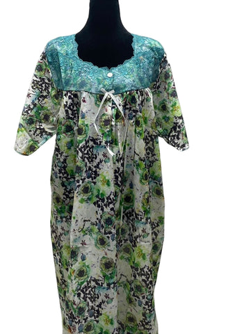 جلابية قطن ليبرتي  نص كم⁩⁩⁩ 2XL