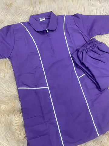 6xl   يونيفورم قطن  للعاملات بنطلون وقميص