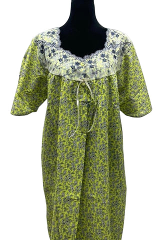 L  جلابية قطن ليبرتي  نص كم⁩⁩⁩⁩⁩⁩⁩⁩