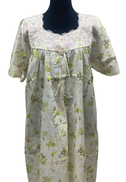 جلابية قطن ليبرتي  نص كم⁩⁩⁩ 2XL