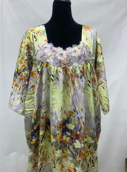 2XL" جلابية قطن اندونيسي نص كم "تقصر بعد الغسيل⁩⁩⁩