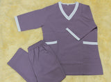 2XL يونيفورم للعاملات كريب ممتاز قميص نص كم وبنطلون