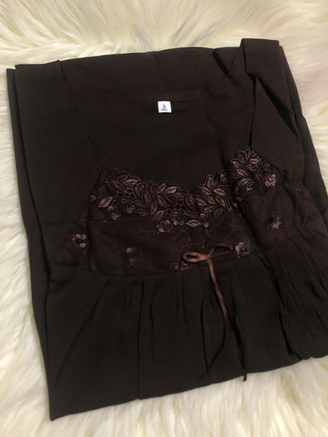 2XL  جلابية قطن ناعم نص كم