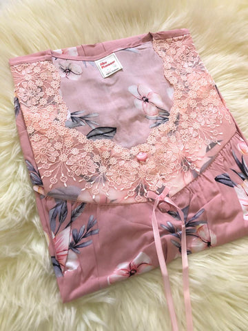 2xL جلابية قطن اندنوسي كم طويل (الكم لاستيك)