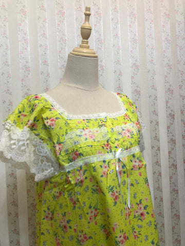 XL جلابية قطن ليبرتي قصيرة نص كم