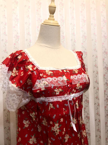 XL جلابية قطن ليبرتي قصيرة نص كم