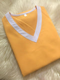 2XL يونيفورم للعاملات كريب ممتاز قميص نص كم وبنطلون