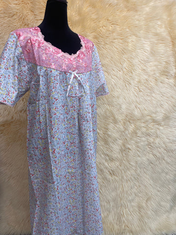 2XL  جلابية قطن ليبرتي  نص كم⁩⁩⁩⁩